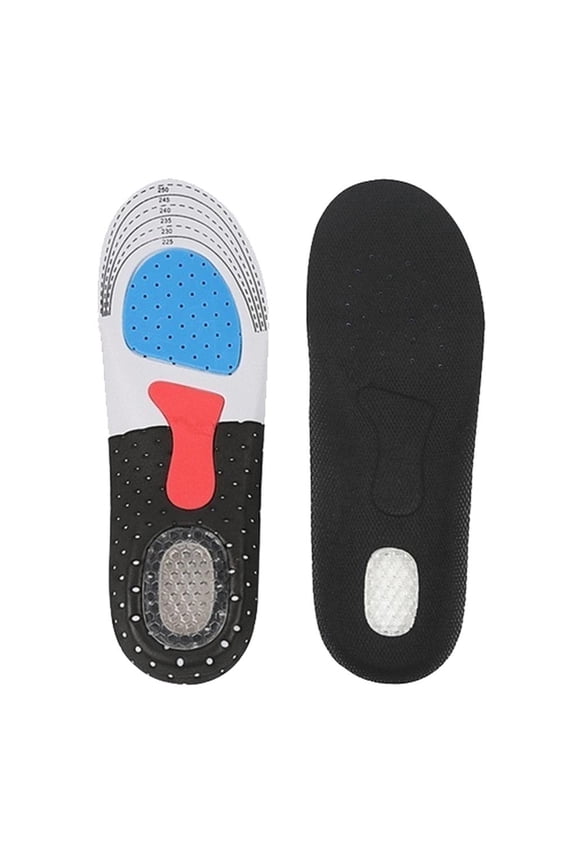 Sport insoles, shoe insoles, gel insoles, footbed for sports shoes, work shoes, Black