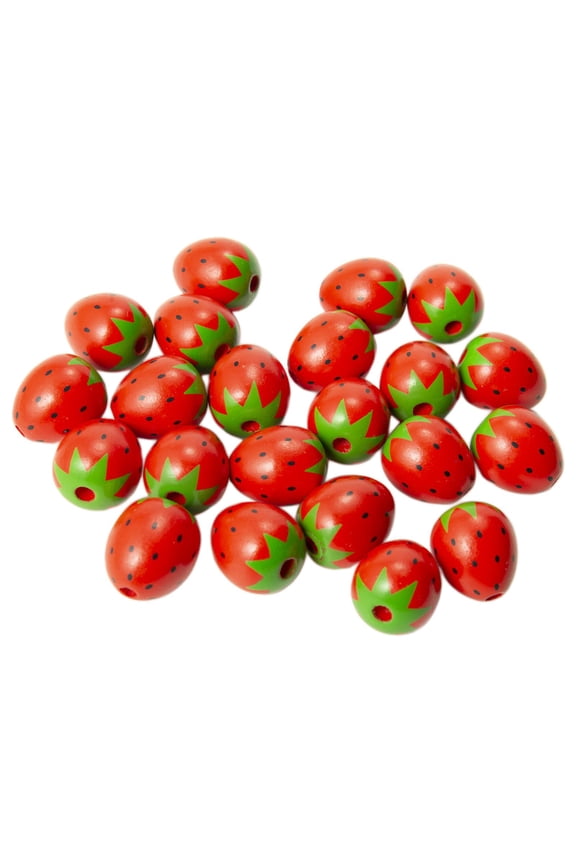 Strawberry Beads Beads Hanging Ornament Curtain Spacer Macrame Pendant Decor for