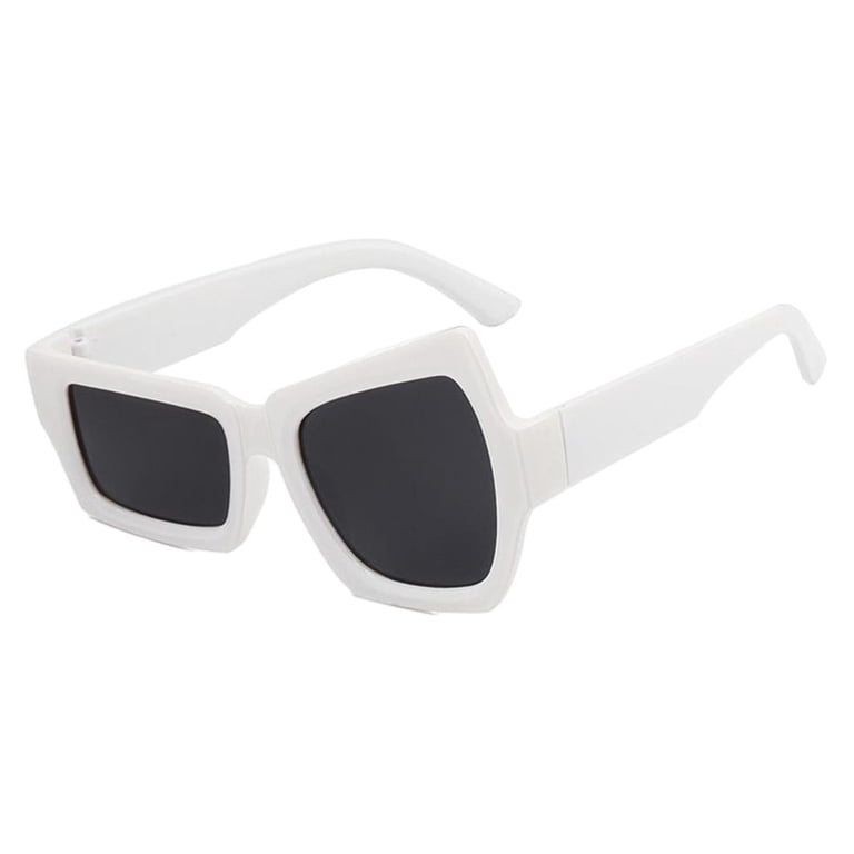 UNISEX OVERSIZED WHITE Frames SUNGLASSES SKYLAR Unisex Oversized Square Frame UV400 Sunglasses  main image 3
