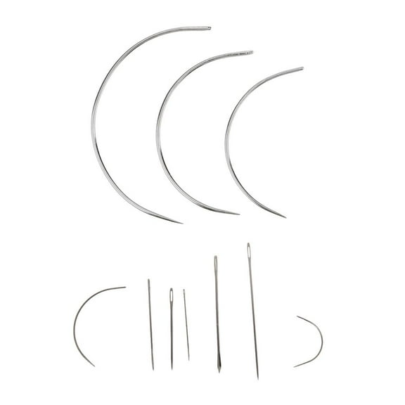 Yunhgft Weaving Needle Upholstery Carpet Leather Canvas Weaving Curved Hand Sewing , 1