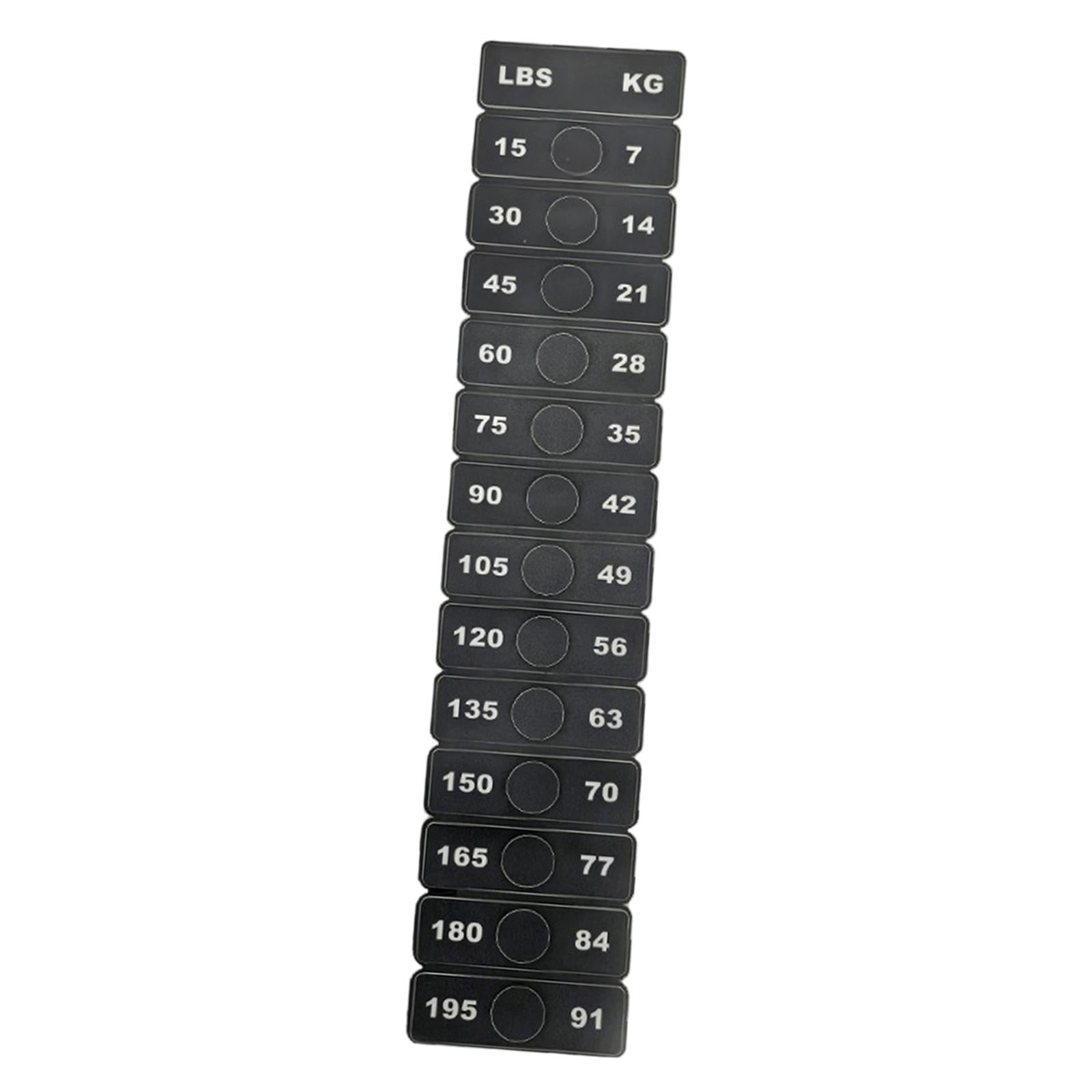 Yunhgft Weight Stack Labels Accessories Decal Weight Block Sticker for ...