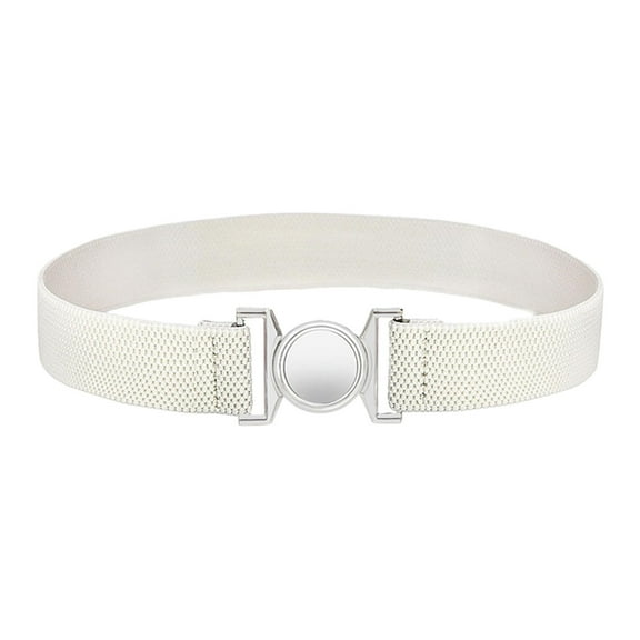 Yunhgft Women Elastic Belt Portable Casual Belt Comfortable Elastic Waistband for Dating White