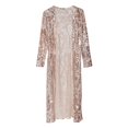 thumbnail image 1 of Yunhgft Women's Club Cardigan Sequin Jacket Long Sleeve Open Front Elegant Jacket Coat Golden, 1 of 9
