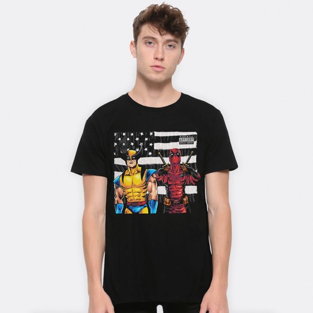 Deadpool and Wolverine HipHop Stars TShirt, Men's and Women's Sizes