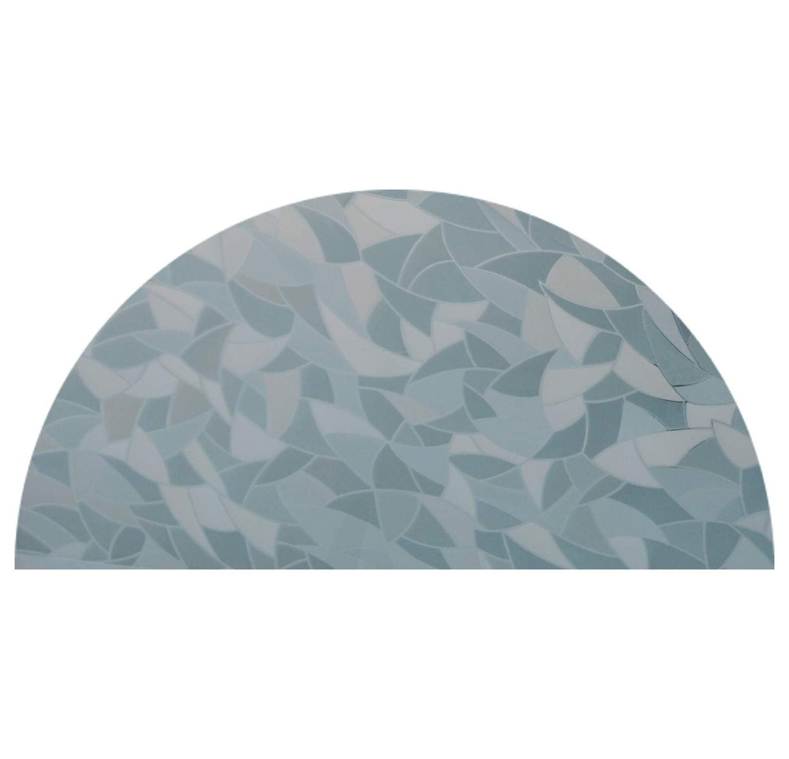 Yunhouse Precut Modern Mosaic Arched Window Film Shade, Self Adhesive