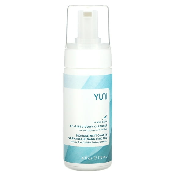 Yuni Beauty Flash Bath, No-Rinse Body Cleanser, 4 fl oz (118 ml)