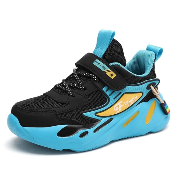 Yunkctuk Boys Girls Shoes Lightweight Breathable Running Tennis Athletic Kids Sneakers