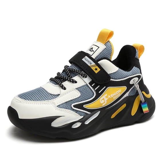 Yunkctuk Boys Girls Shoes Lightweight Breathable Running Tennis Athletic Kids Sneakers