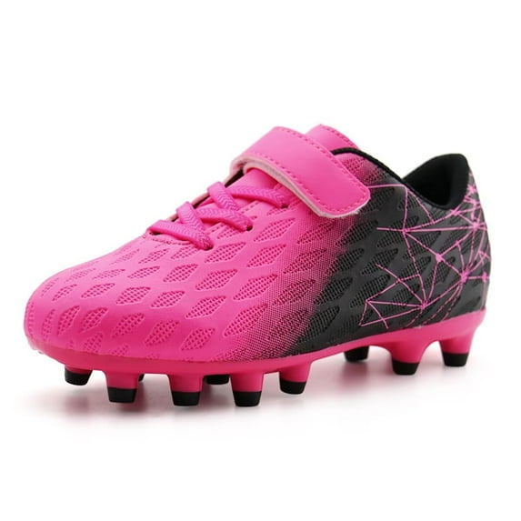 Yunkctuk Boys and Girls Hard Grass Anti Slip Football Shoes Children's Outdoor Football Sports Shoes Boys and Girls Durable Football Shoes.
