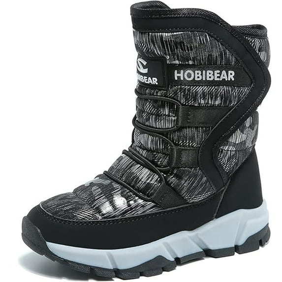 Yunkctuk Boys and Girls Snow Boots, Waterproof Winter Boots, Children's Non Slip Boots (for Little/Big kids)