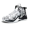 thumbnail image 1 of Yunkctuk Kids Basketball Shoes High Top Youth Fashion Sneakers Girls Casual Sports Basketball Shoes Breathable Comfortable Boys Sneakers for Big Kids, 1 of 7