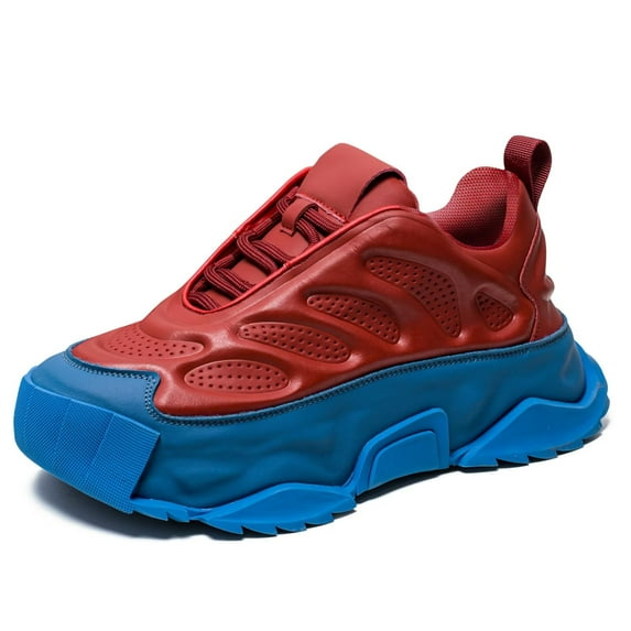 Yunkctuk Men's Casual Sports Shoes, Men's Anti Slip Work Walking Shoes, Fashionable Height Increasing Shoes for Men.