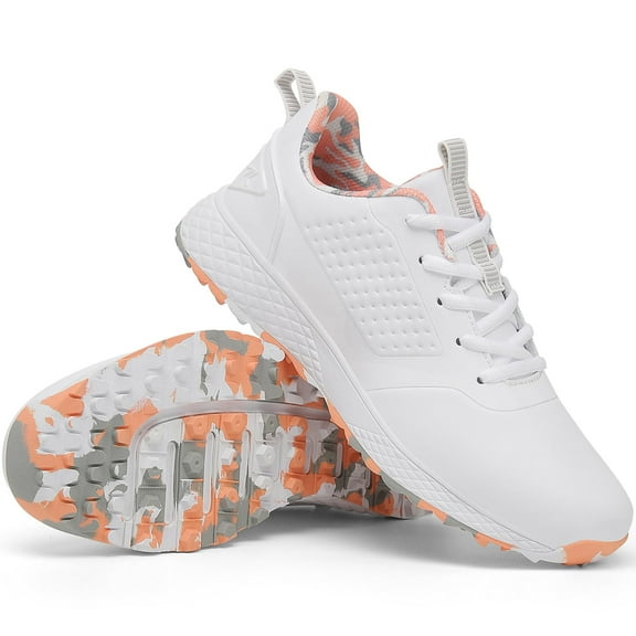 Yunkctuk Women's Golf Sneakers Spikeless Waterproof Golf Shoes,Slip Resistant Outdoor Sneakers.