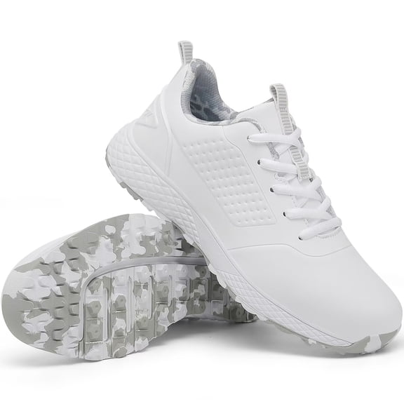 Yunkctuk Women's Golf Sneakers Spikeless Waterproof Golf Shoes,Slip Resistant Outdoor Sneakers.