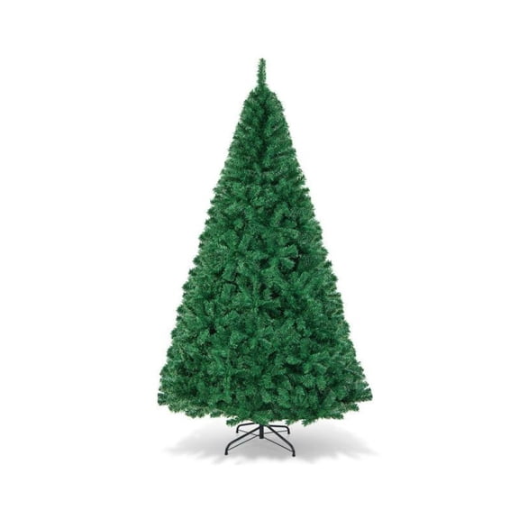 Yunken 5/6 FT Artificial Christmas Tree with Hinged PVC Branches and Solid Metal Stand for Easy & Stable Decoration