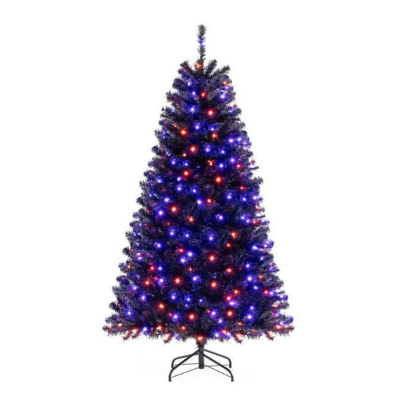 Yunken 6/7/8 FT Artificial Christmas Tree Featuring 6 Dynamic Lighting Modes and Eerie Spooky Sound Effects for Halloween