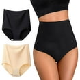 thumbnail image 1 of Yunleeb Ultra High Waisted Underwear for Women Tummy Control Seamless Panties 2 Pack Mix1 2XL, 1 of 7
