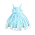 thumbnail image 1 of Yunliwuli Baby Girl Princess Dress Sleeveless Floral Embroidery Tulle Dress Toddler Party Dress, 1 of 10