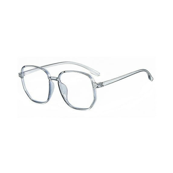 Yunliwuli Blue Light Blocking Computer Glasses for Women Men Lightweight Big Square Clear Lens Eyeglasses