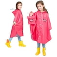 thumbnail image 1 of Yunliwuli Kids Rain Poncho Cartoon Raincoat Jacket Cute Rain Coat Toddler Boys Girls Rain Cape Light Waterproof Hoodie Outwear, 1 of 8
