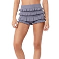 thumbnail image 1 of Yunliwuli Women Knit Shorts, Elastic Waist Layered Slim Fit Summer Shorts Casual Short for Daily, 1 of 5
