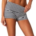thumbnail image 1 of Yunliwuli Women's Pajama Shorts Solid Color/Stripe Low Waist Slim Comfy Sleep Shorts Summer Casual Pajama Bottoms, 1 of 8