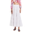 thumbnail image 1 of Yunliwuli Women's Summer High Waist Skirt Solid Color Tiered Button Long Skirt for Travel, Beach, Shopping, 1 of 9