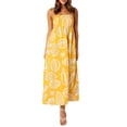 thumbnail image 1 of Yunliwuli Women’s Tie Shoulder Dress Summer Sleeveless Fruit Print A-Line Dress Long Flowy Dress, 1 of 7