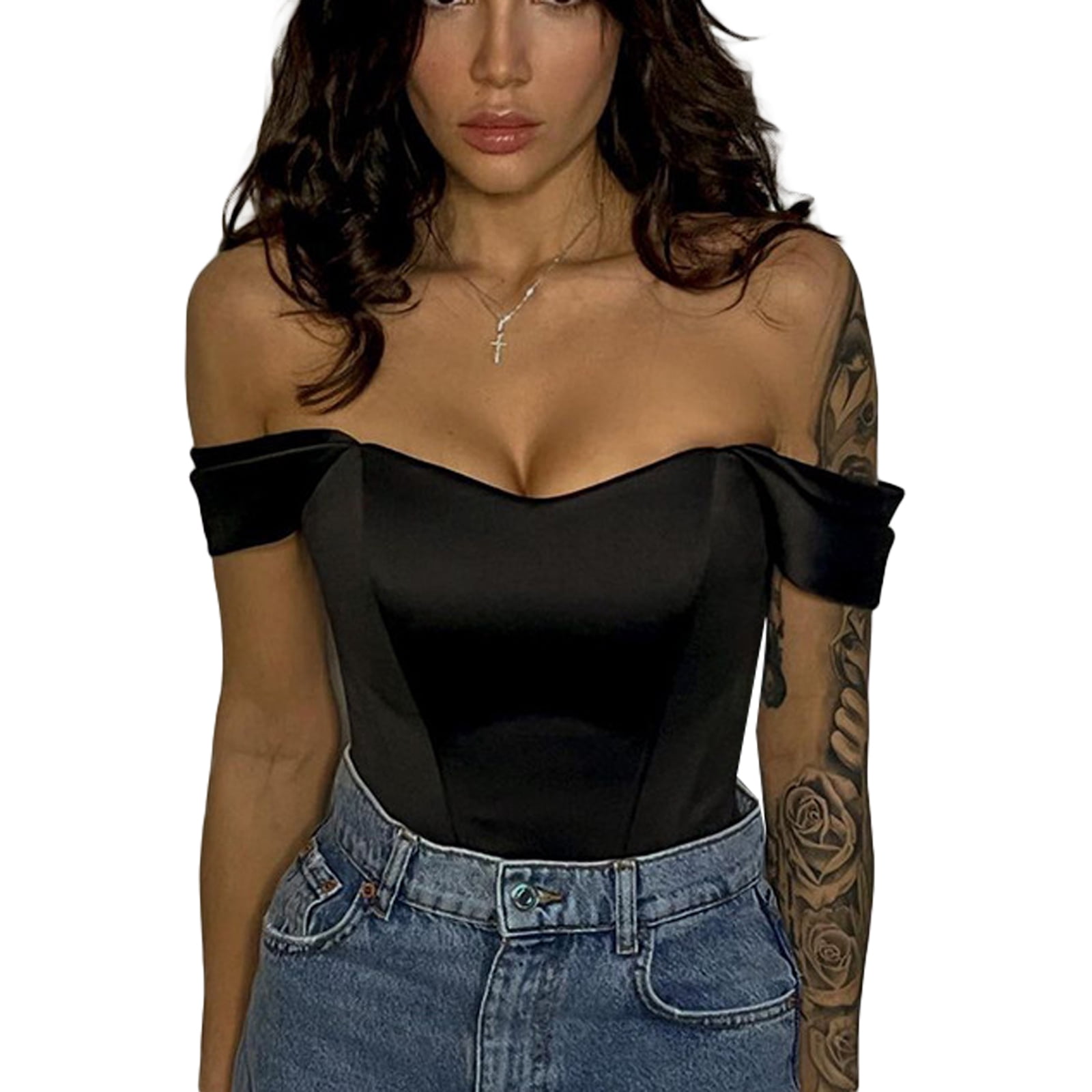 Women S New Open Design Tube Top Vest