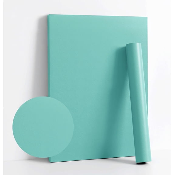 Yunmu Furniture 236.2''x17.7''Mint Green Peel and Stick Wallpaper Contact Paper Modern Self Adhesive Wall Paper Removable Textured Solid Color Shelf Cabinet Vinyl Roll (236.2''x17.7'',Mint Green)
