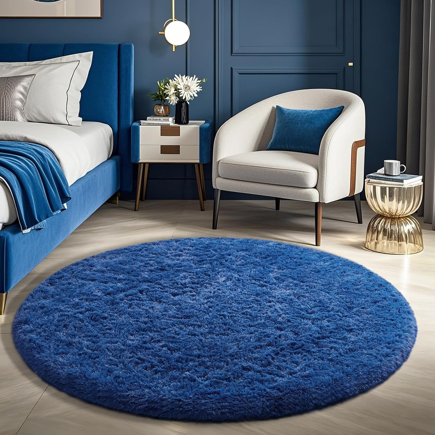 Yunmu Furniture Area Rugs for Living Room Bedroom, Washable Non-Slip ...