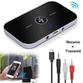 thumbnail image 1 of Blue tooth Transmitter Receiver - Blue tooth 5.0 Transmitter for TV, Wireless Audio Adapter for Home Stereo/Headphones/Speakers/ Home Theater/TV/PC/Car, 1 of 12