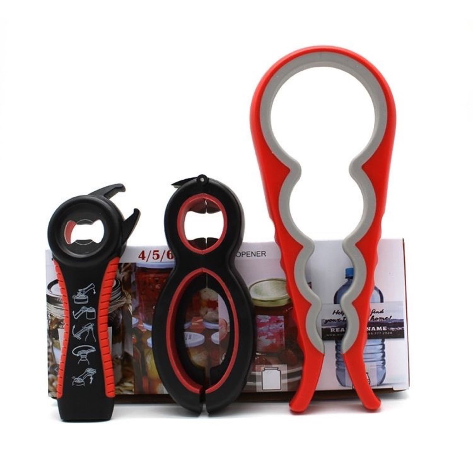 Yunnyp 3PCS Bottle Can and Jar Grip Opener, Bottle Openers Multi