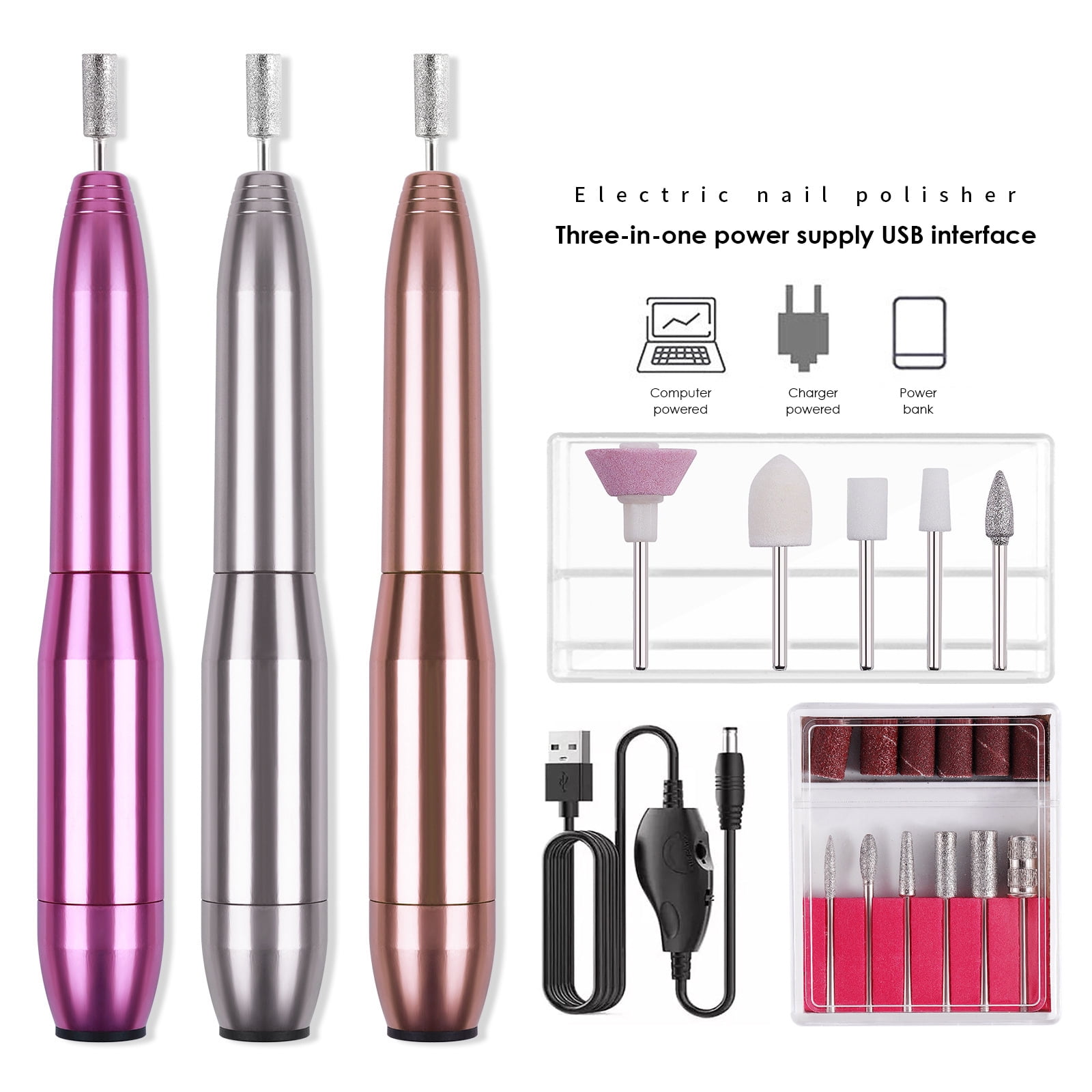 Yunnyp Portable Electric Nail Drill Professional Efile Nail Drill Kit