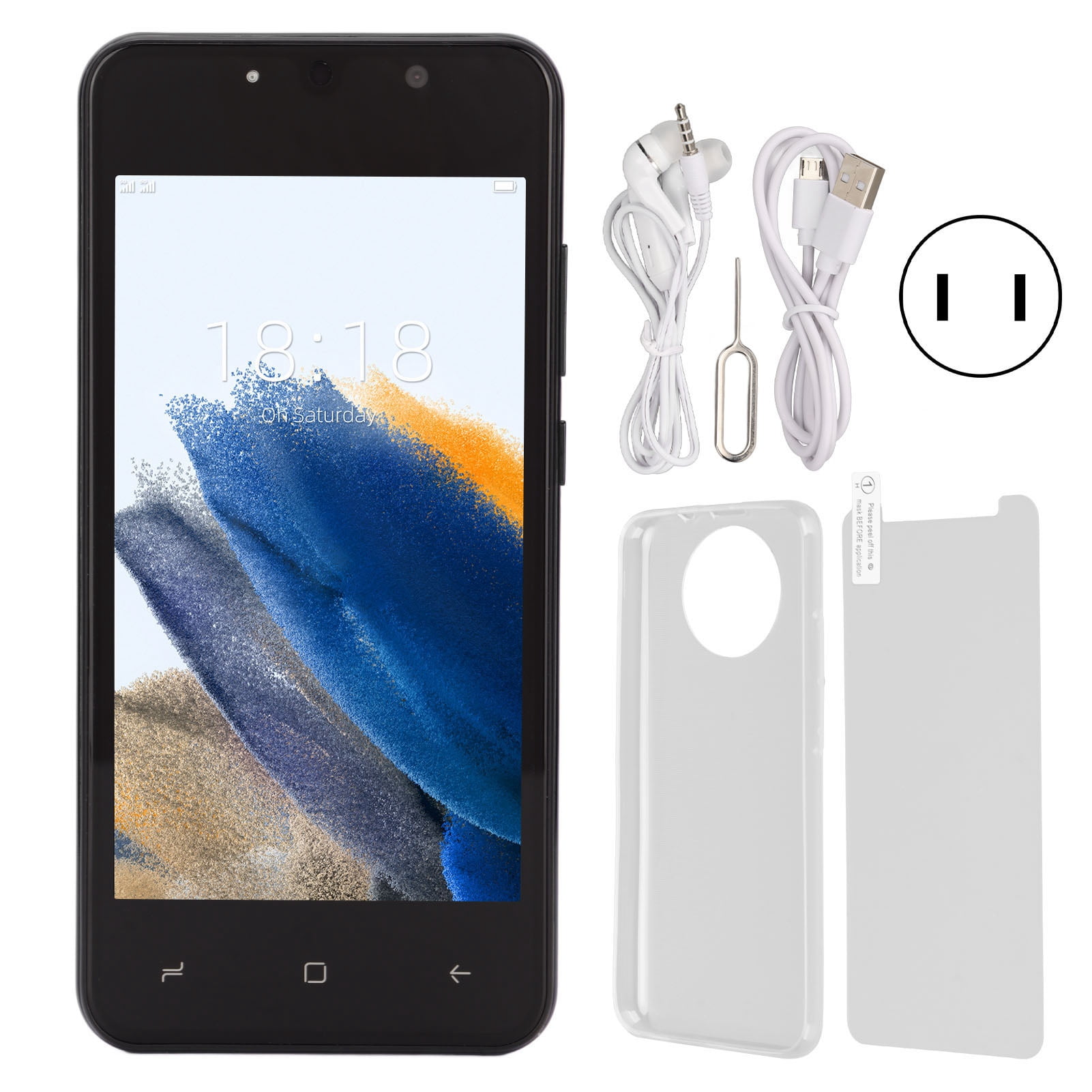 Yunuqso 5.0 Inch X3 Pro Mobile Phone, 2GB RAM 16GB ROM, 8MP Front & Rear Camera, Android 10.1, 110-240V US Plug