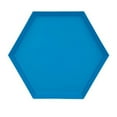 thumbnail image 1 of Yunuqso Polygonal Desktop Storage Tray Geometric Rhombus Metal Hexagonal Compote, 1 of 5