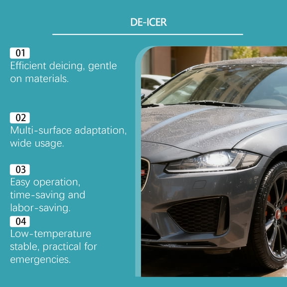 Yunuuuoa 1 Packs Automotive Deicing Agent Windshield Ice Melt Spray for Cars Trucks SUVs Vehicles Fast Acting Ice Remover Solution Winter Weather Protection Outdoor Use
