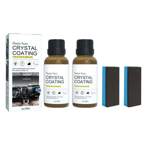 Yunuuuoa 1 Packs Automotive Restorer Ceramic Coating Kit - Hydrophobic Protective Layer, High Gloss Finish, Scratch Resistant, UV Protection for Car Interior & Exterior Trim, Dashboard, Door Panels,