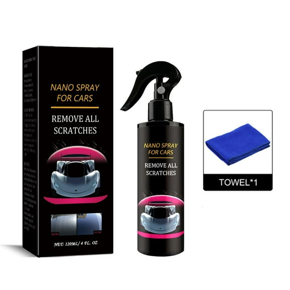 Yunuuuoa 1 Packs Car Scratch Remover Spray, Liquid Ceramic Coating, Super Hydrophobic Paint Protection, Water Spot & Oxidation Cleaner, Long Lasting Gloss Finish for Auto Detailing