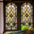 thumbnail image 1 of Yunuuuoa 1 Packs Colorful Window Film Static Cling Privacy Decorative Sticker for Home Office Glass Door Beautification UV Protection Removable Easy Install No Residue, 1 of 6