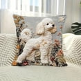 thumbnail image 1 of Yunuuuoa 1 Packs Cute Dog Embroidery Throw Pillow Cover, Decorative Soft Short Lint Pillowcase for Sofa, Bed, Living Room, Bedroom Home Decor, Cozy Accent Pillow, 1 of 6