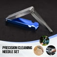 thumbnail image 1 of Yunuuuoa 1 Packs Guitar Nut Slotting File Set, Luthier Tools for String Instruments, Stainless Steel Round and Flat Needle Files with Aluminum Case for Guitar Bass Mandolin Ukulele Repair Maintenance, 1 of 9