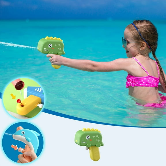 Yunuuuoa 1 Packs Press Water Gun Toy, Cute Animal Design Outdoor Summer Pool Play, Easy Squeeze Sprayer for Fun Activities, Durable Portable Splash Toy, Water Fight Game Party Beach Essential