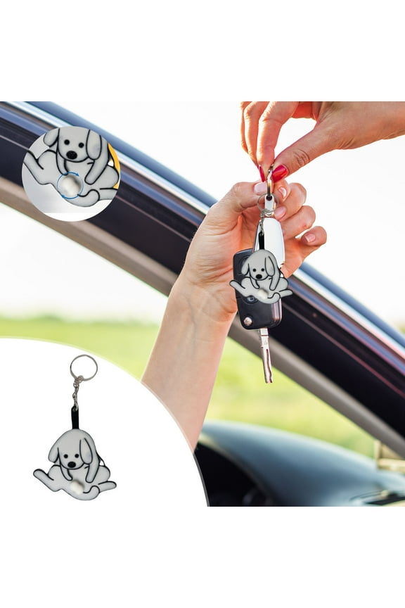 1 Packs Rotatable Dog Keychain Pendant, Cute Mischievous Pet Keychain for Bags, Backpacks, and Key Rings, Novelty Animal Keychain Gift for Dog Lovers