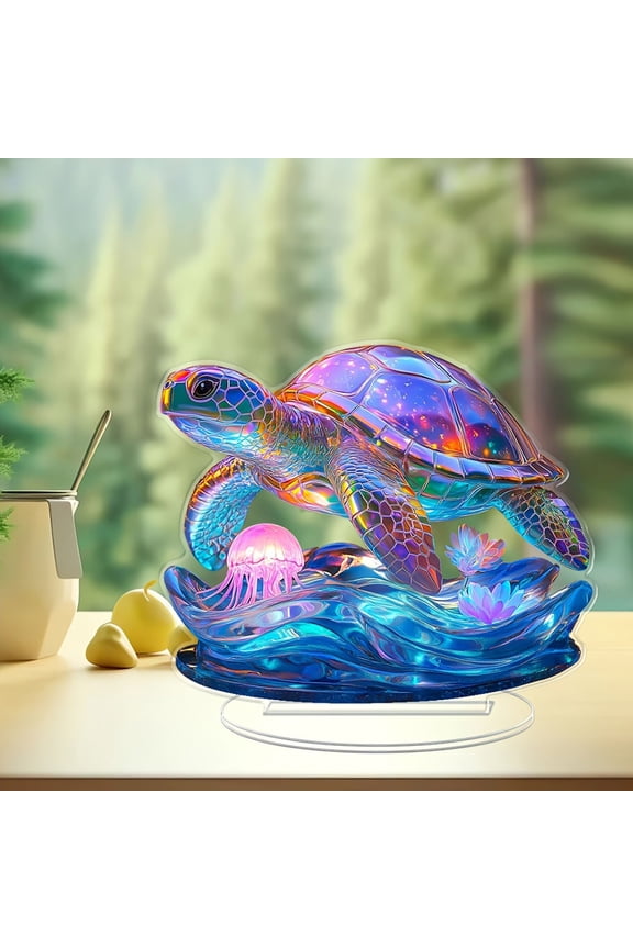 1 Packs Summer Jellyfish Pendant Necklace Charm, 2D Flat Pendant Table, Colorful Sea Animal Jewelry, Beach Vacation Gift, Unique Statement Pendant for Women