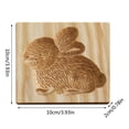 thumbnail image 1 of 1 Packs Wooden Gingerbread Mold Cookie Cutter Conical Model Die Cutting Tool for Baking Pastry Dessert Making Kitchen Pastry Supplies, 1 of 9