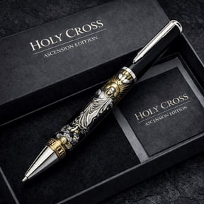 Yunuuuoa 10ml Metal Memorial Pen with Cross Design Stainless Steel Writing Instrument for Journaling Daily Reflection Baptism Confirmation Religious Gift
