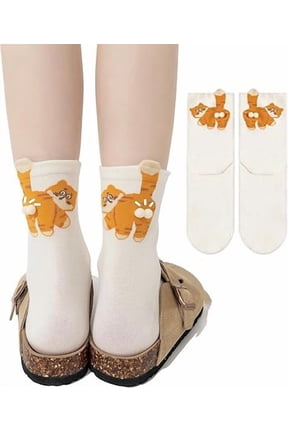 2 Packs Crochet Knit Socks for Women, Handmade Stretchy Floor Socks, Winter Warm Fuzzy Non-Slip House Socks, Soft Polyester Spandex Gift for Her, Cozy Homewear