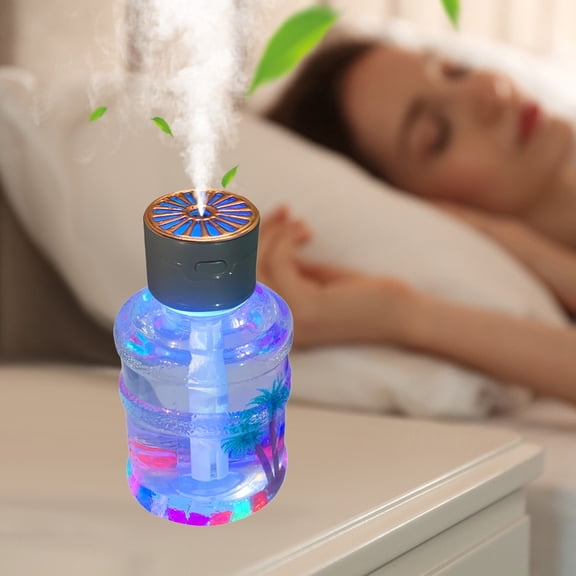 Yunuuuoa 2 Packs Ultrasonic Humidifier Aroma Diffuser Air Purifier for Home Bedroom Office Desktop, Quiet Cool Mist Essential Oil Diffuser with 500ml Large Capacity, Auto Shut-Off, Night Light,