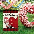 thumbnail image 1 of Yunuuuoa 2 Packs Valentine's Day Garden Flag Double-Sided Linen Banner, Heart Pattern Outdoor Patio Decor for Farmhouse Porch Yard Decoration, Durable Reversible Welcome Flag, 1 of 6
